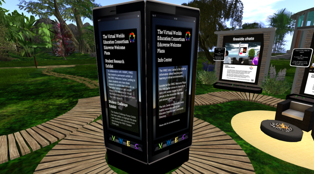 Center Post Shot 1 of VWEC Display for Virtual Worlds Best Practices in Education 2025