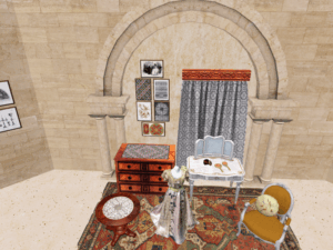Shot of 19th Century Antique Pattern Library Display on Kitely