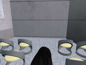 Hypergrid Library classroom view of front